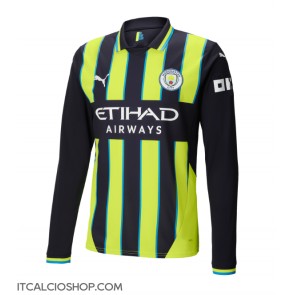 Manchester City Seconda Maglia 2024-25 Manica Lunga